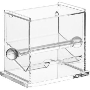 Acrylic Stirrer Straw Dispenser NIB